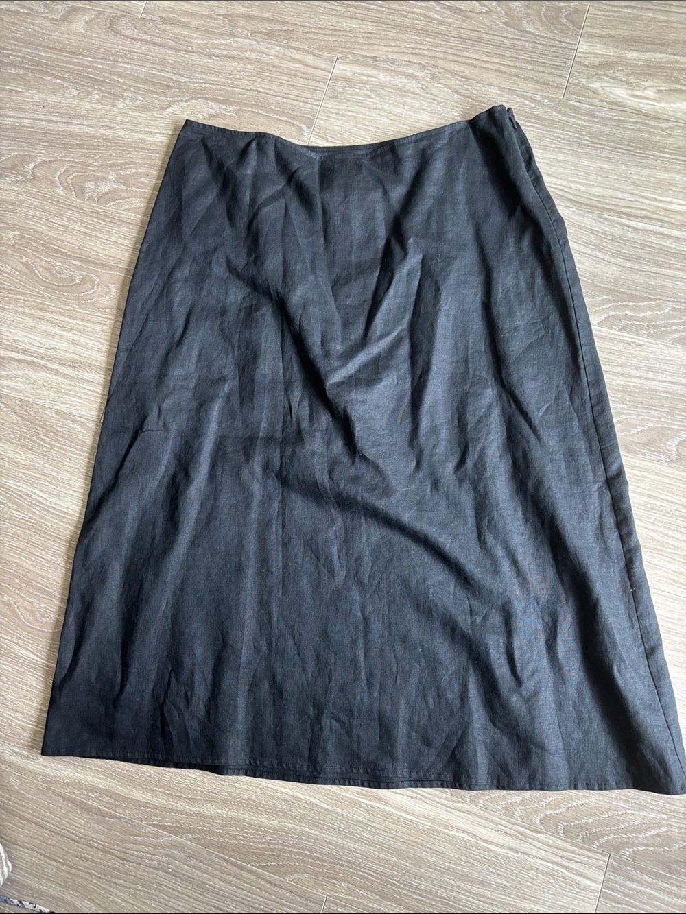 J-Jill Classic Black A-Line Women’s Skirt 💯 Linen